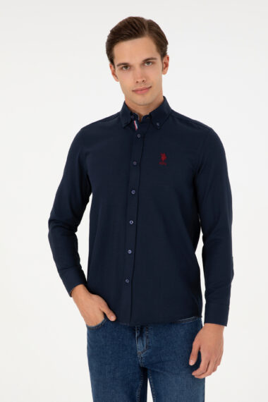 پیراهن  لاجورد  رگولار  مردانه یو اس پولو | US POLO ASSN