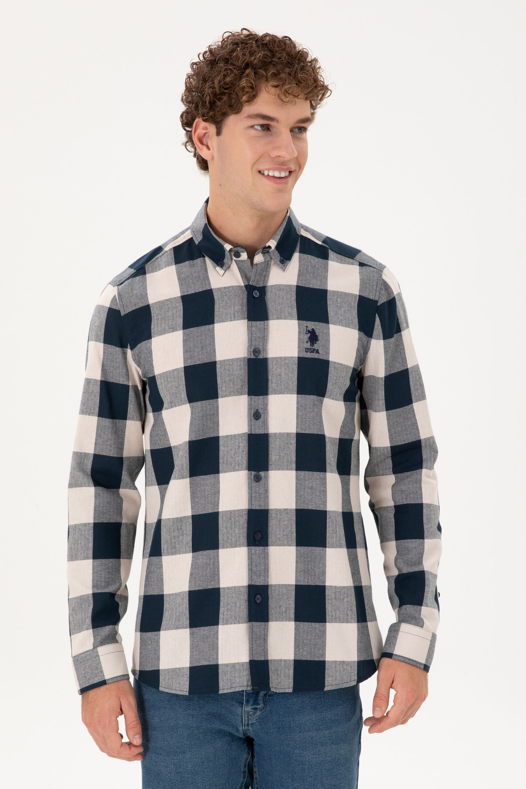 پیراهن  لاجورد  رگولار  مردانه یو اس پولو | US POLO ASSN