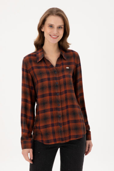 پیراهن  آجری  رگولار  زنانه یو اس پولو | US POLO ASSN