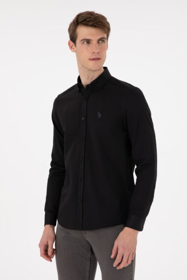 پیراهن  سیاه  اندامی  مردانه یو اس پولو | US POLO ASSN