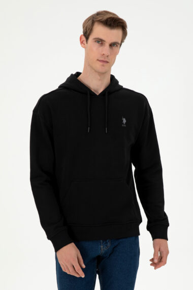 سویشرت  سیاه  ریلکس  مردانه یو اس پولو | US POLO ASSN