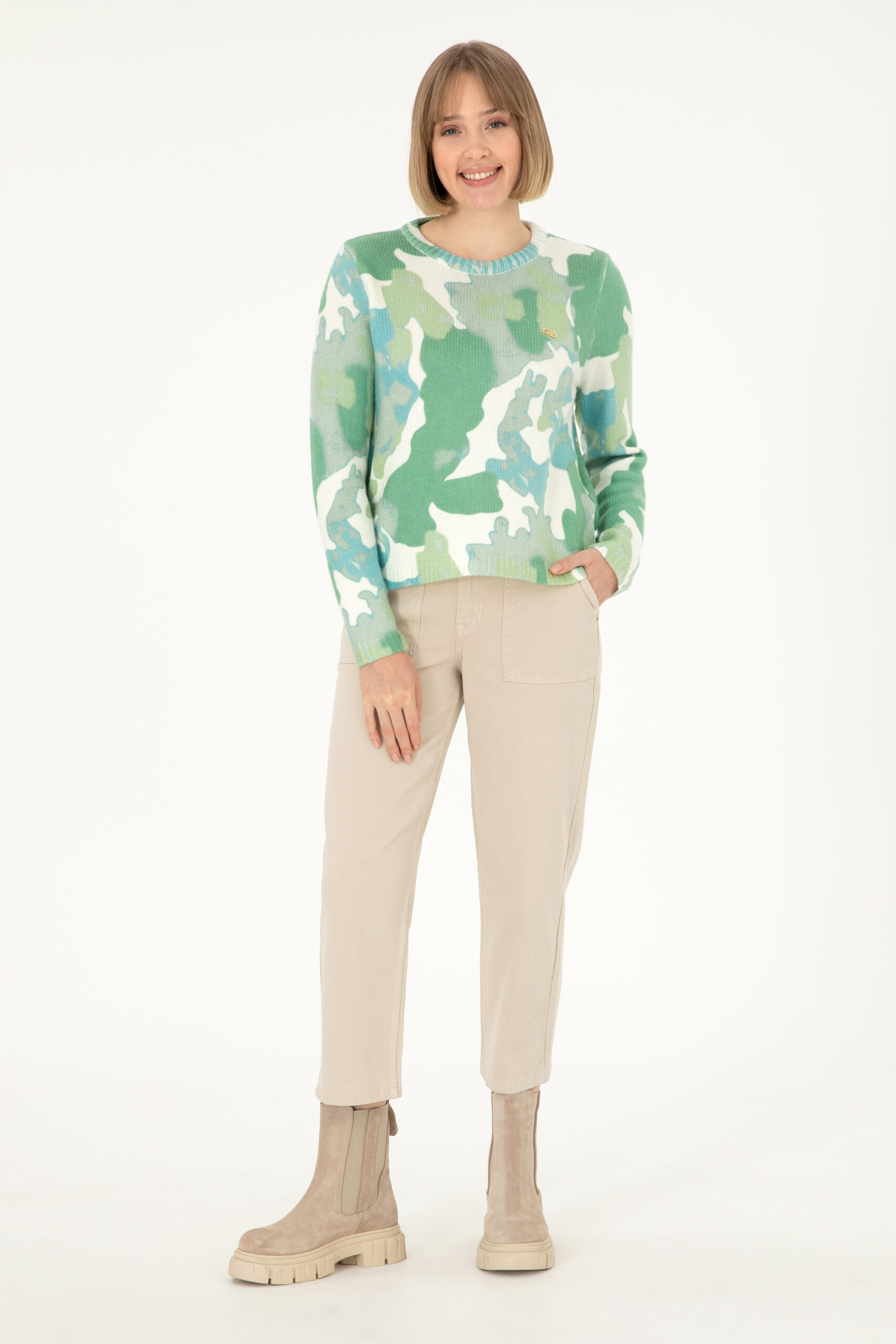 شلوار جین  اکرو  LOOSE CROPPED  زنانه یو اس پولو | US POLO ASSN