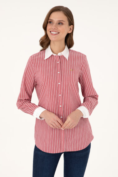 پیراهن  آلبالویی  ریلکس  زنانه یو اس پولو | US POLO ASSN