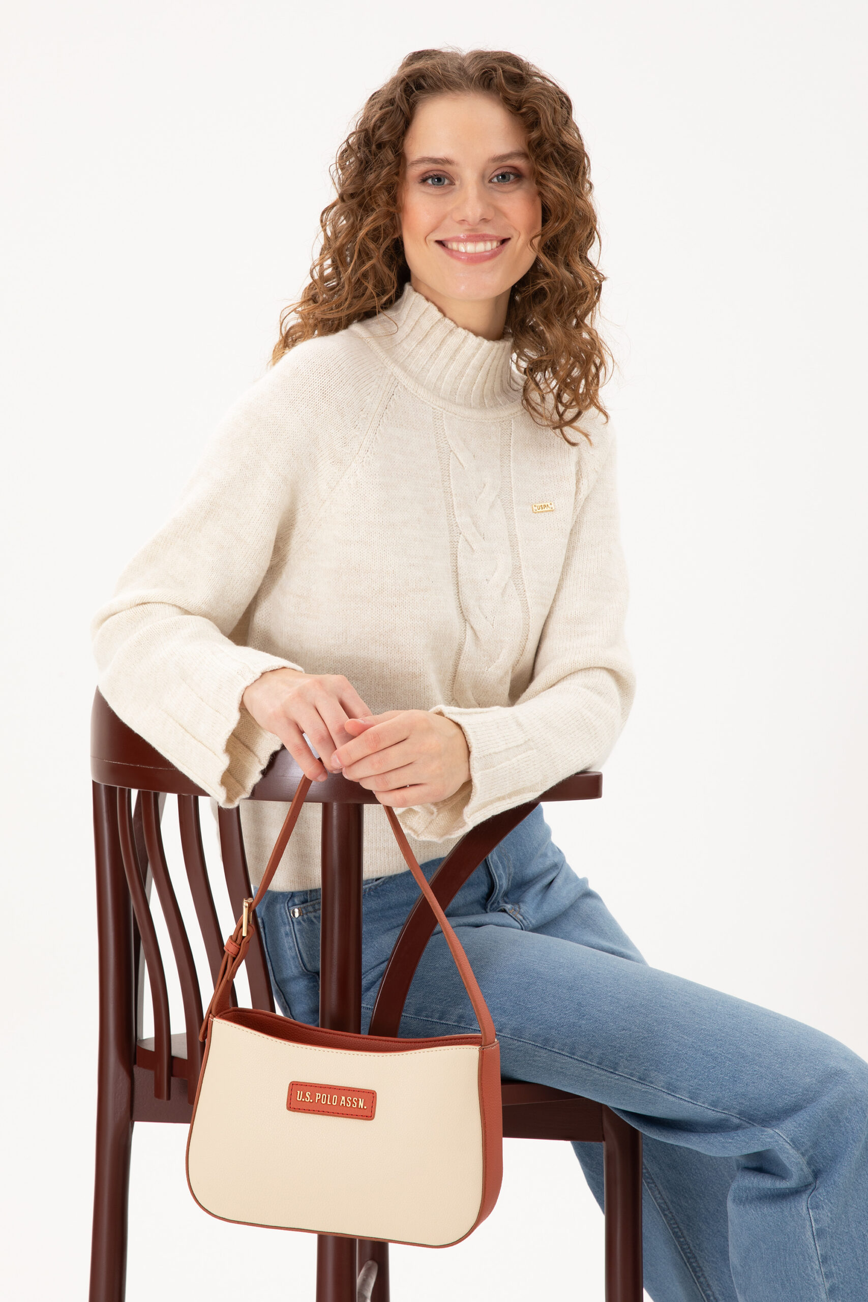 کیف  سفید  استاندارد فیت  زنانه یو اس پولو | US POLO ASSN