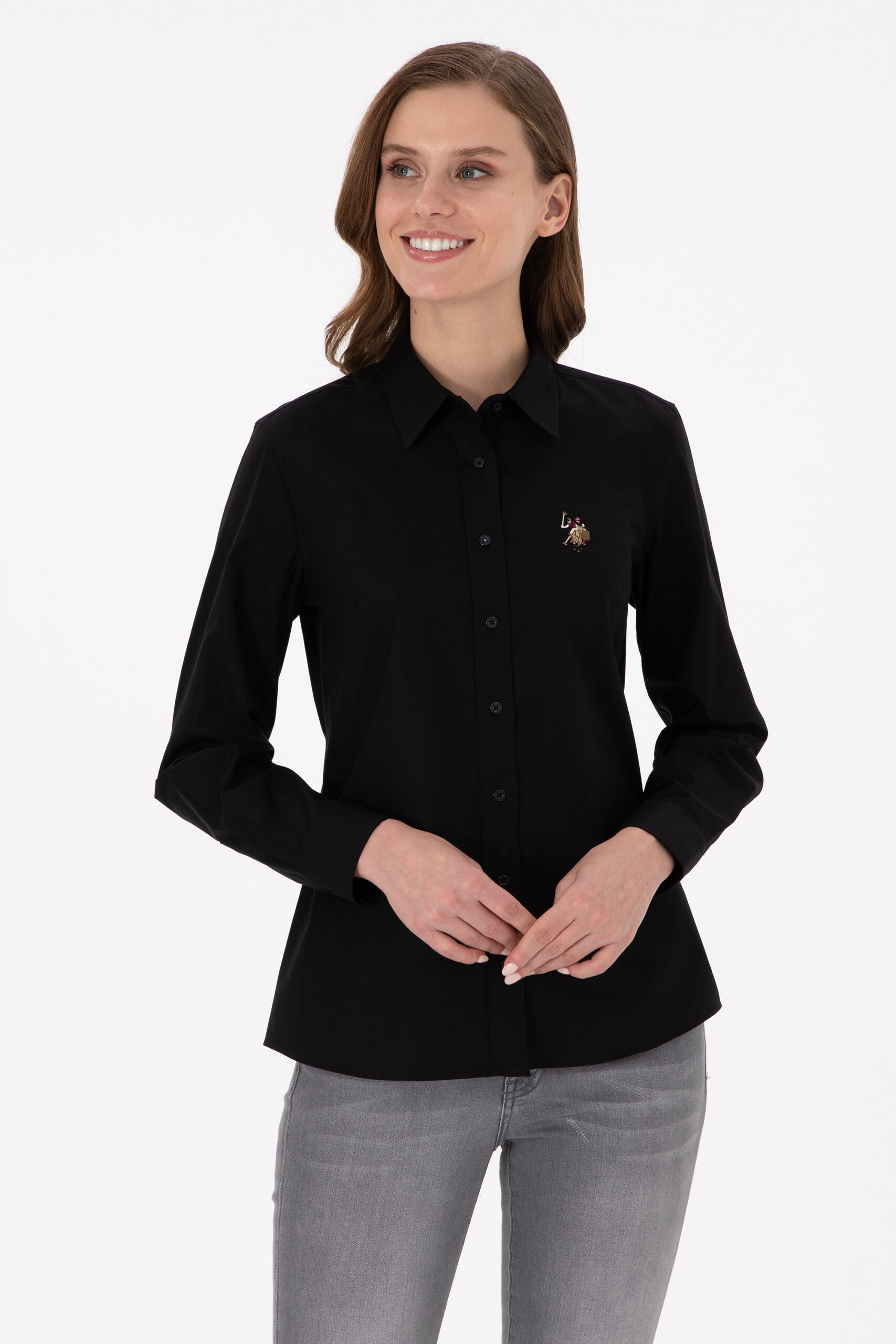 پیراهن  سیاه  اندامی  زنانه یو اس پولو | US POLO ASSN