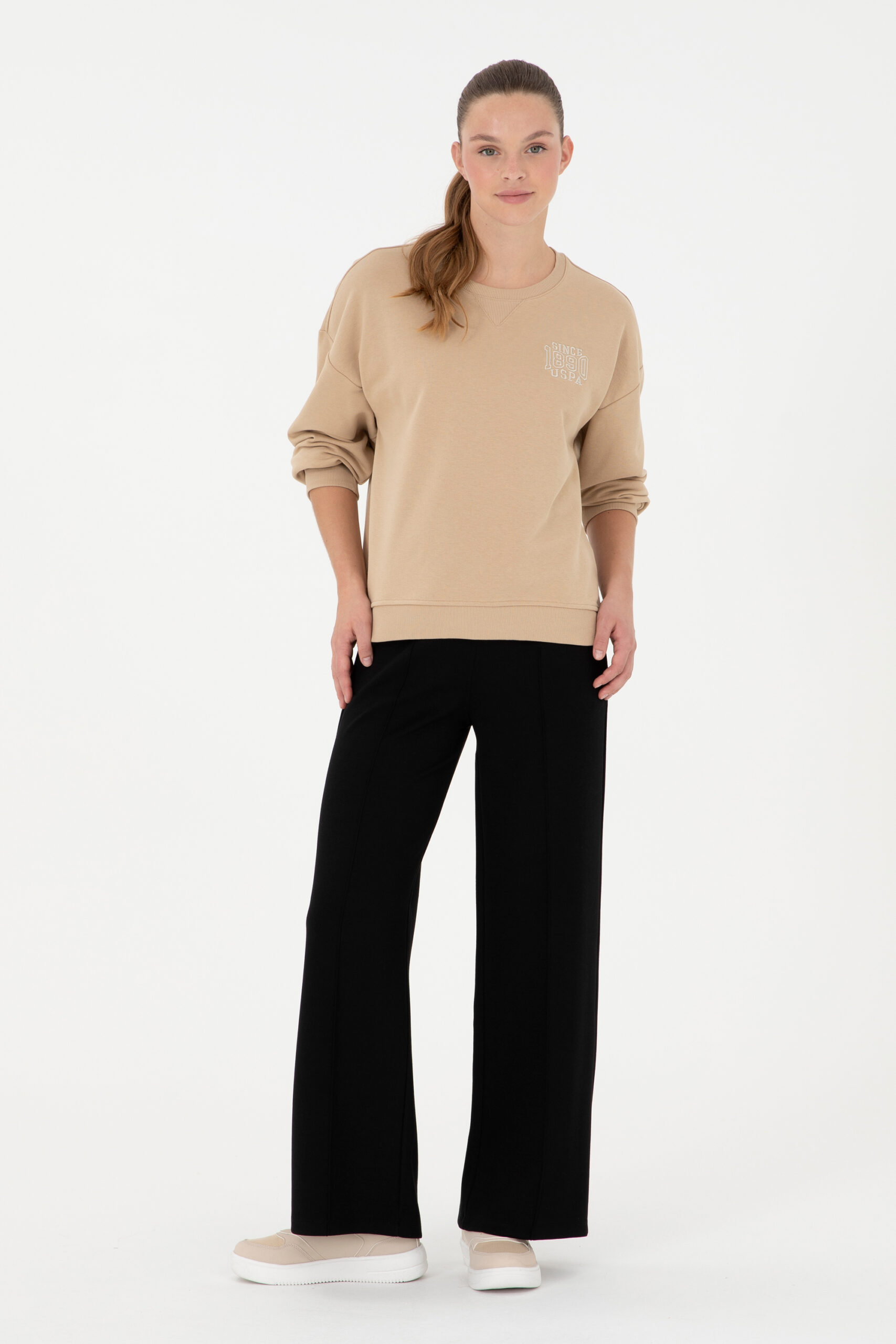 شلوار گرمکن  سیاه  Loose  زنانه یو اس پولو | US POLO ASSN