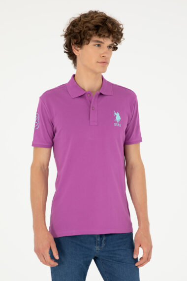 تی شرت  بنفش  اندامی  مردانه یو اس پولو | US POLO ASSN