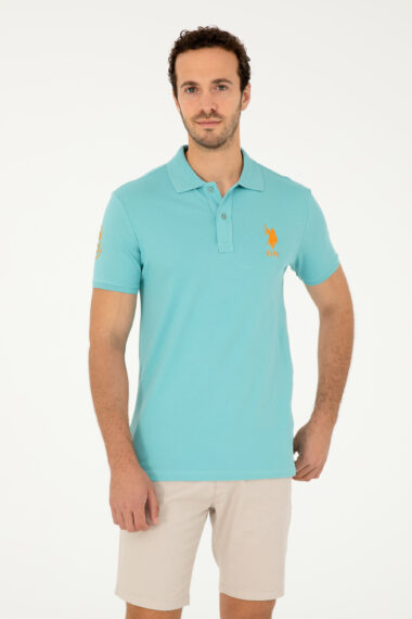 تی شرت  نعناعی  اندامی  مردانه یو اس پولو | US POLO ASSN