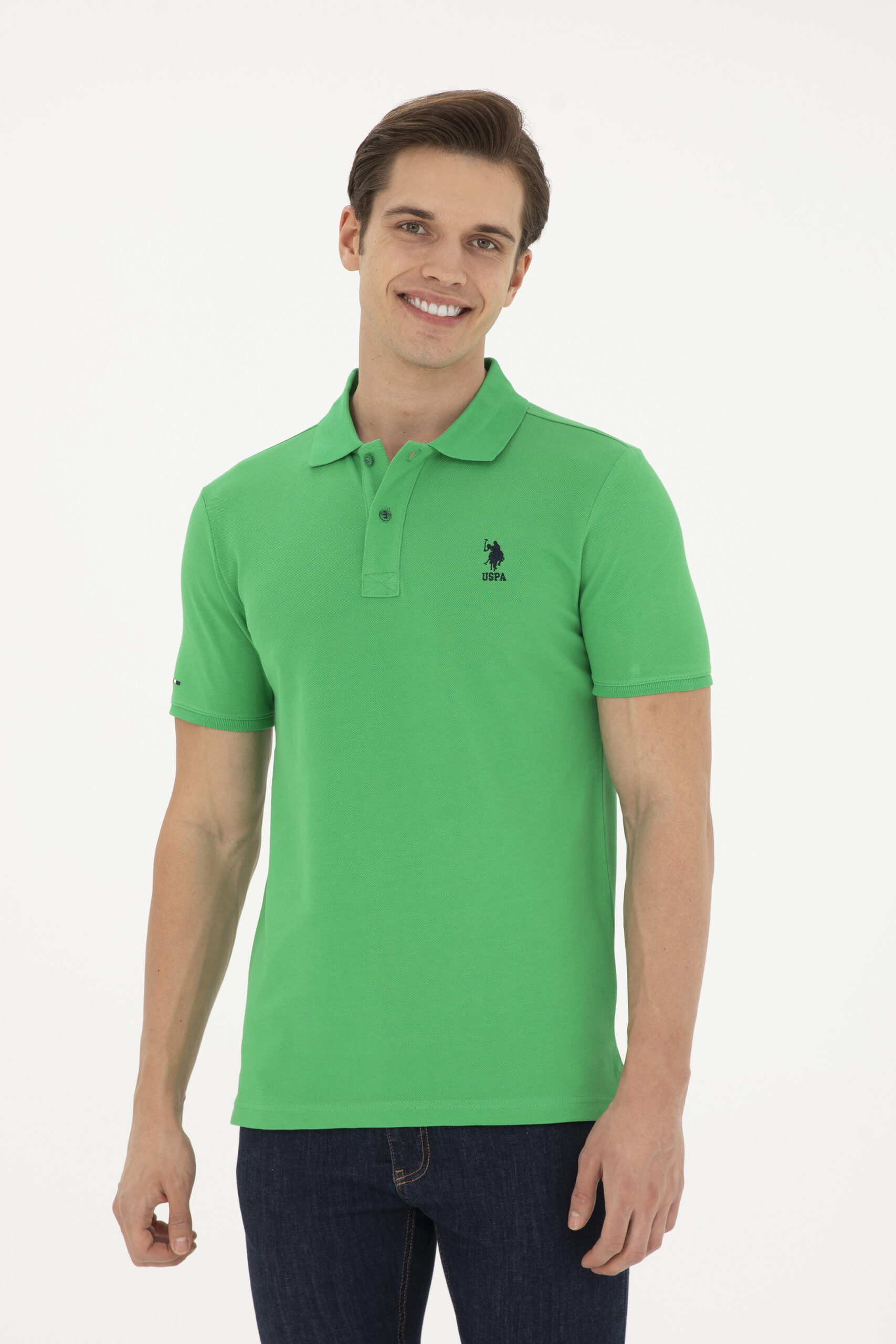 تی شرت  سبز  اندامی  مردانه یو اس پولو | US POLO ASSN