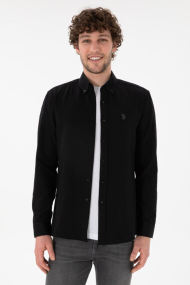 پیراهن  سیاه  اندامی  مردانه یو اس پولو | US POLO ASSN