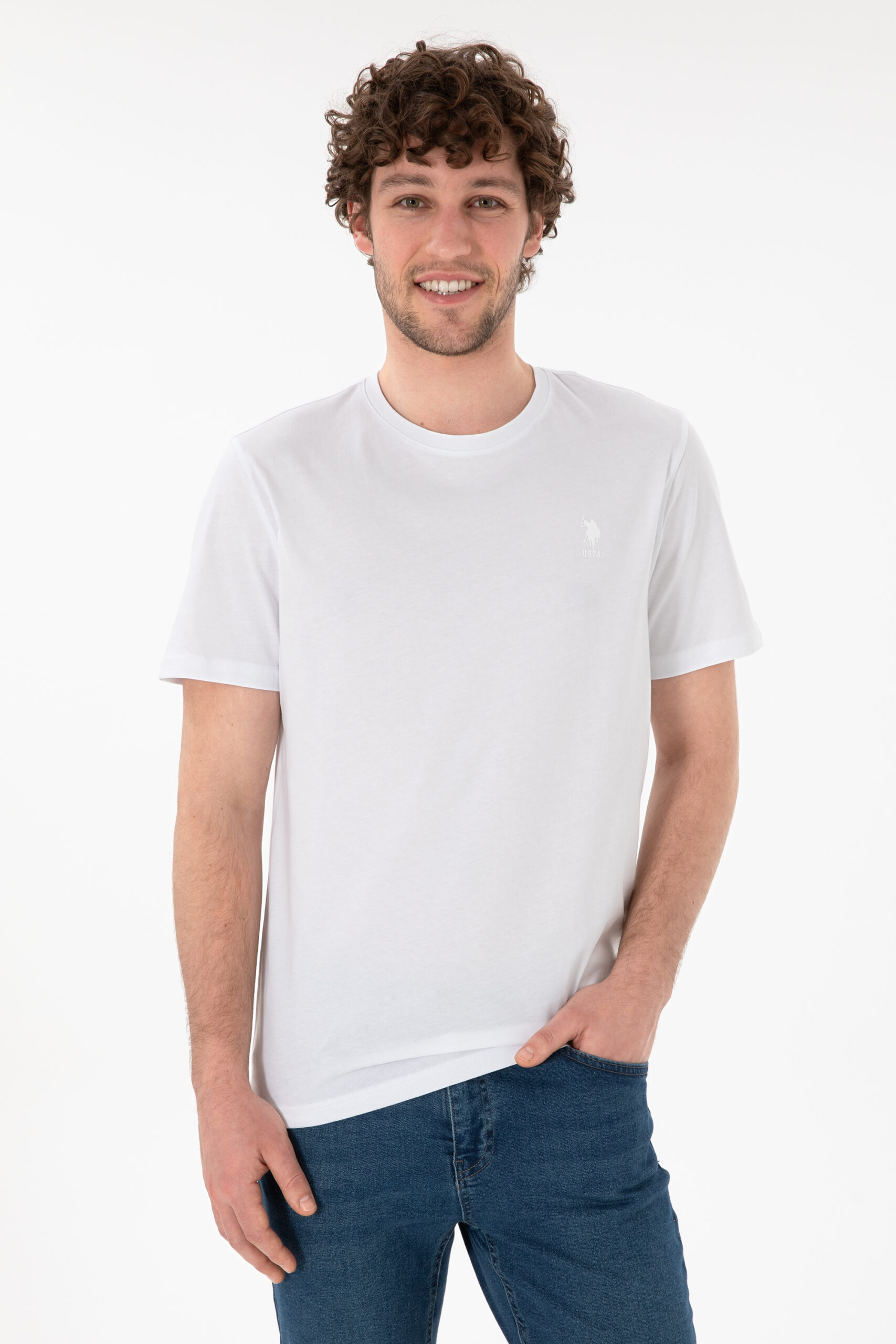 تی شرت  سفید  رگولار  مردانه یو اس پولو | US POLO ASSN