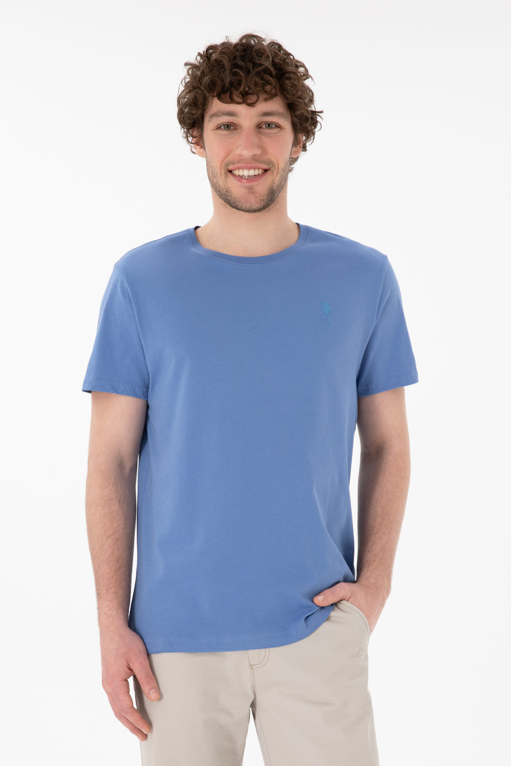 تی شرت  آبی تیره  رگولار  مردانه یو اس پولو | US POLO ASSN