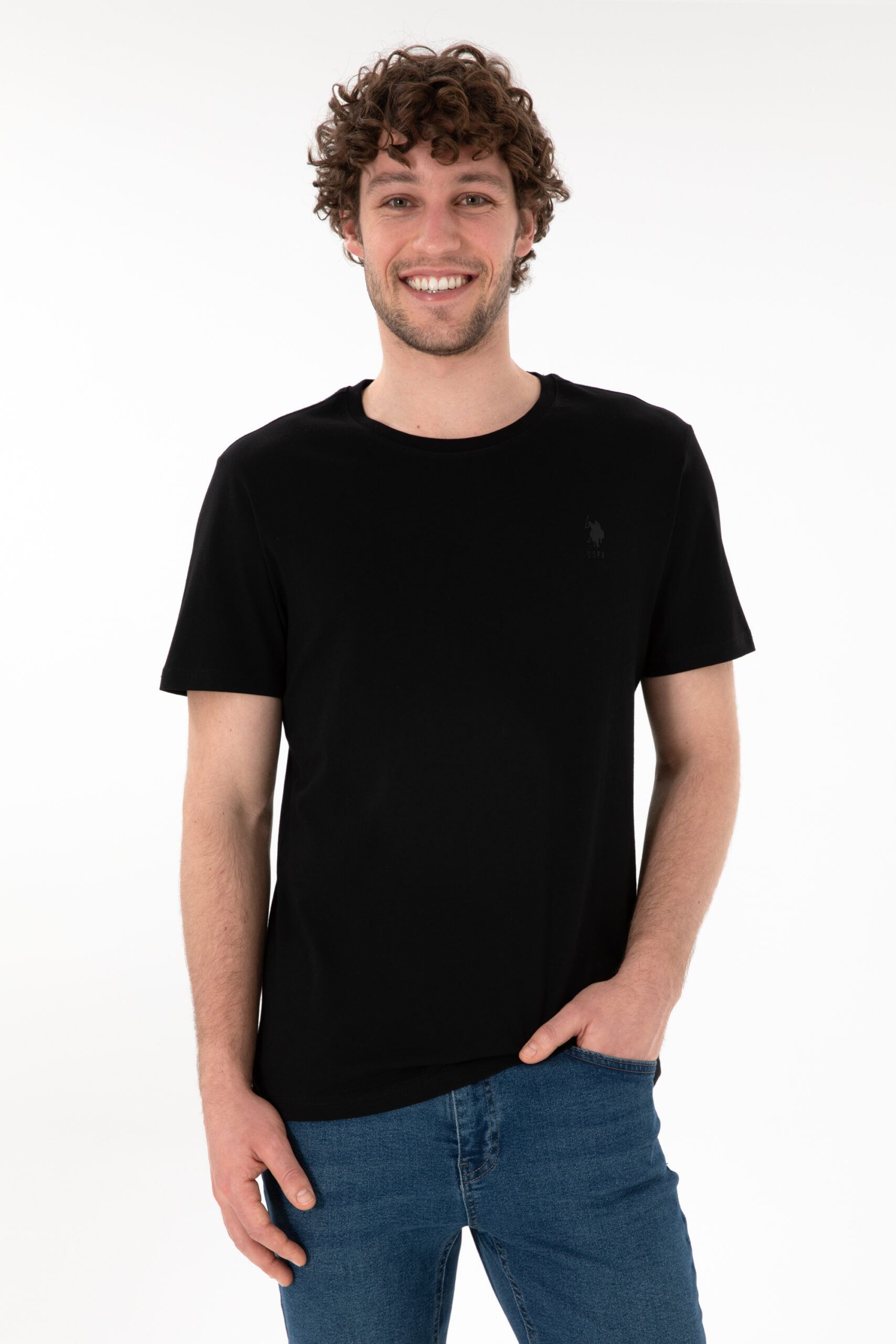 تی شرت  سیاه  رگولار  مردانه یو اس پولو | US POLO ASSN