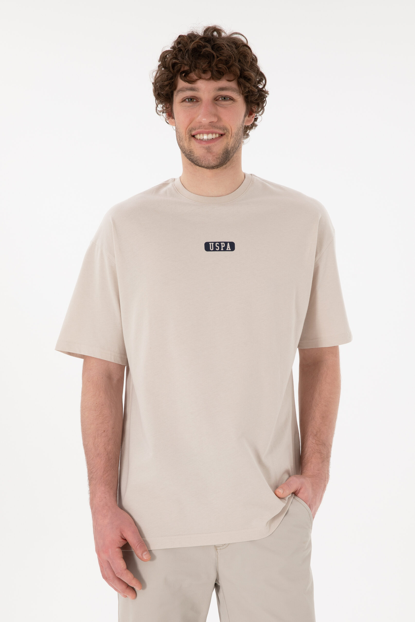 تی شرت  خاکستری  Oversize  مردانه یو اس پولو | US POLO ASSN
