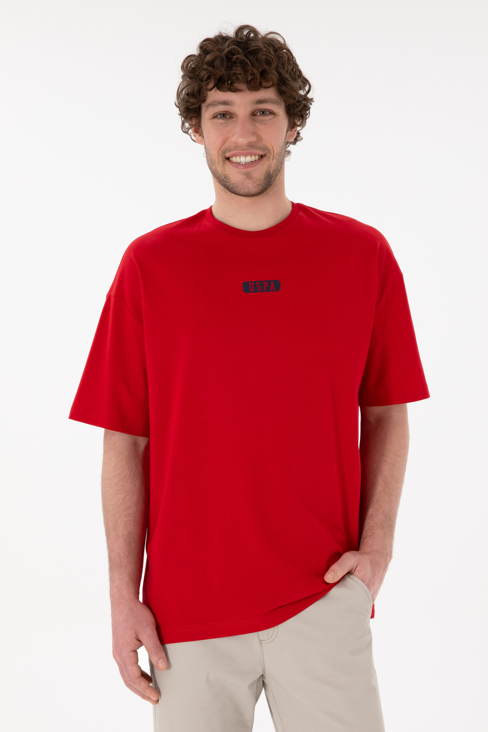 تی شرت  قرمز  Oversize  مردانه یو اس پولو | US POLO ASSN