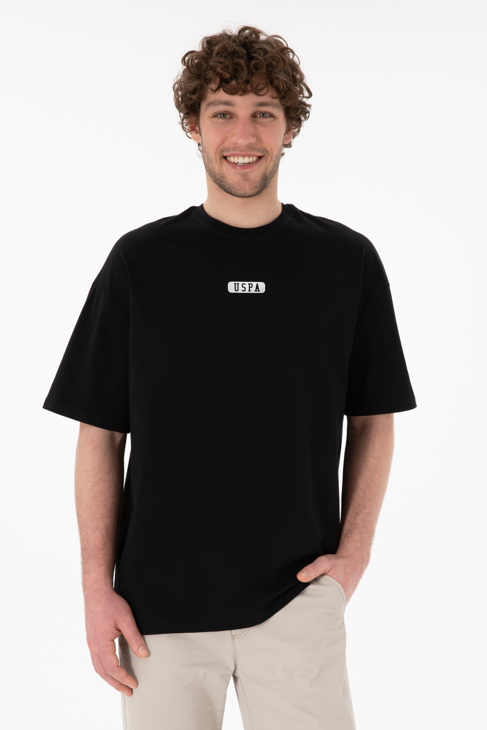تی شرت  سیاه  Oversize  مردانه یو اس پولو | US POLO ASSN