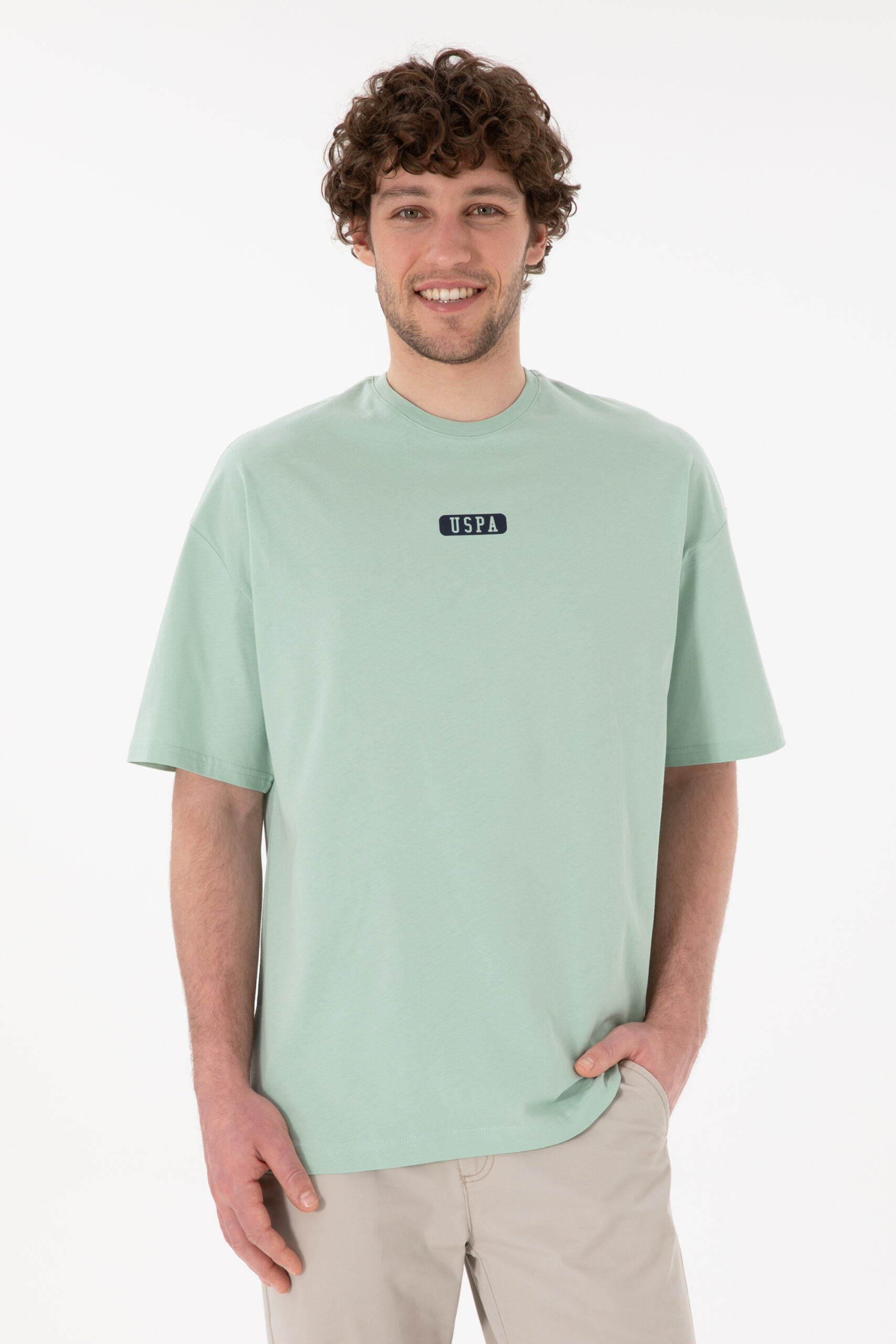 تی شرت  سبزآبی  Oversize  مردانه یو اس پولو | US POLO ASSN