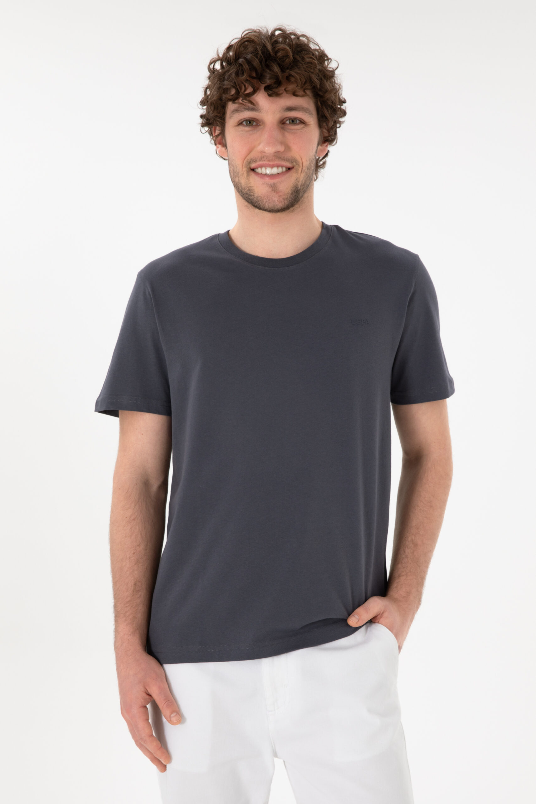 تی شرت  زغالی  رگولار  مردانه یو اس پولو | US POLO ASSN