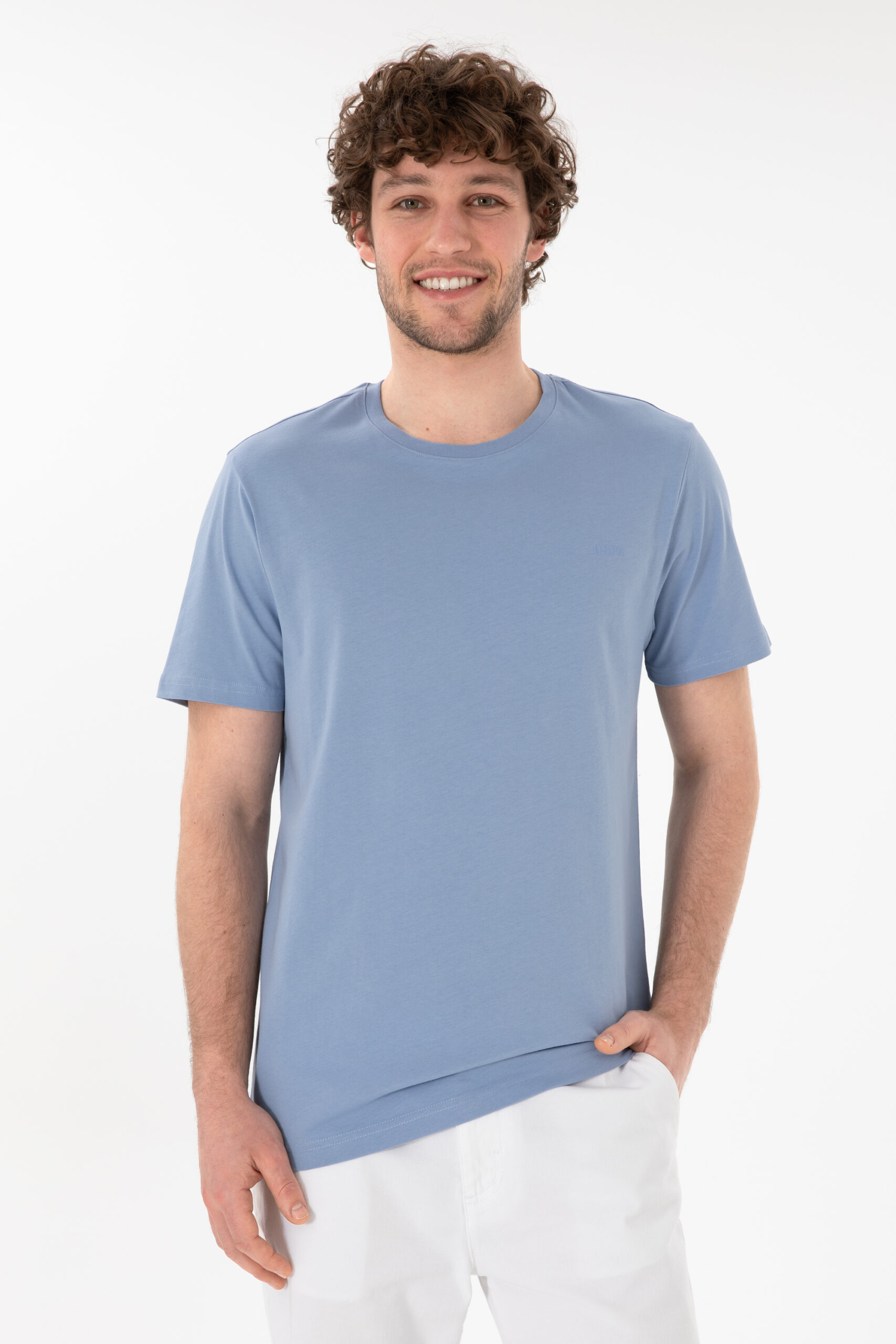 تی شرت  آبی  رگولار  مردانه یو اس پولو | US POLO ASSN