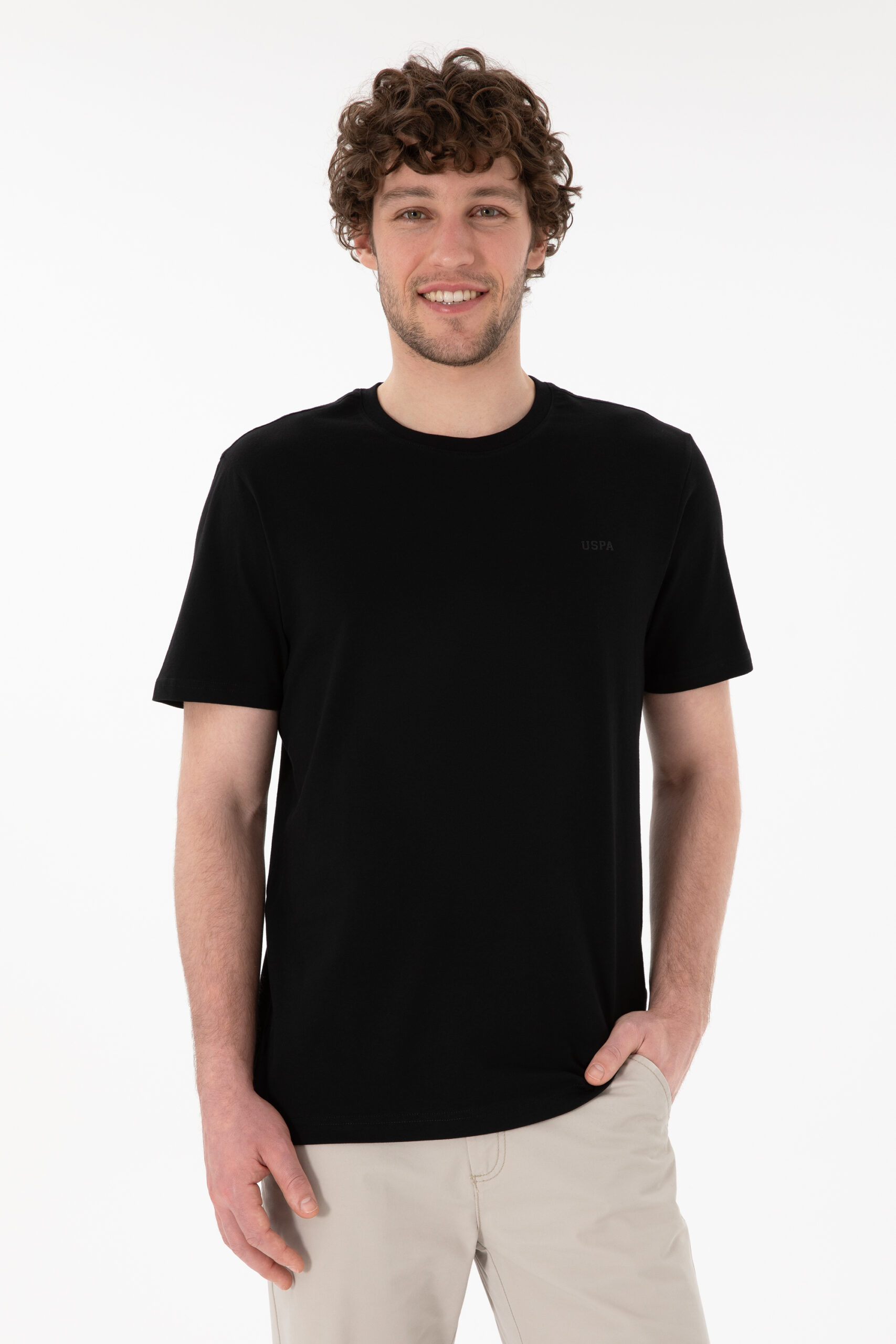تی شرت  سیاه  رگولار  مردانه یو اس پولو | US POLO ASSN