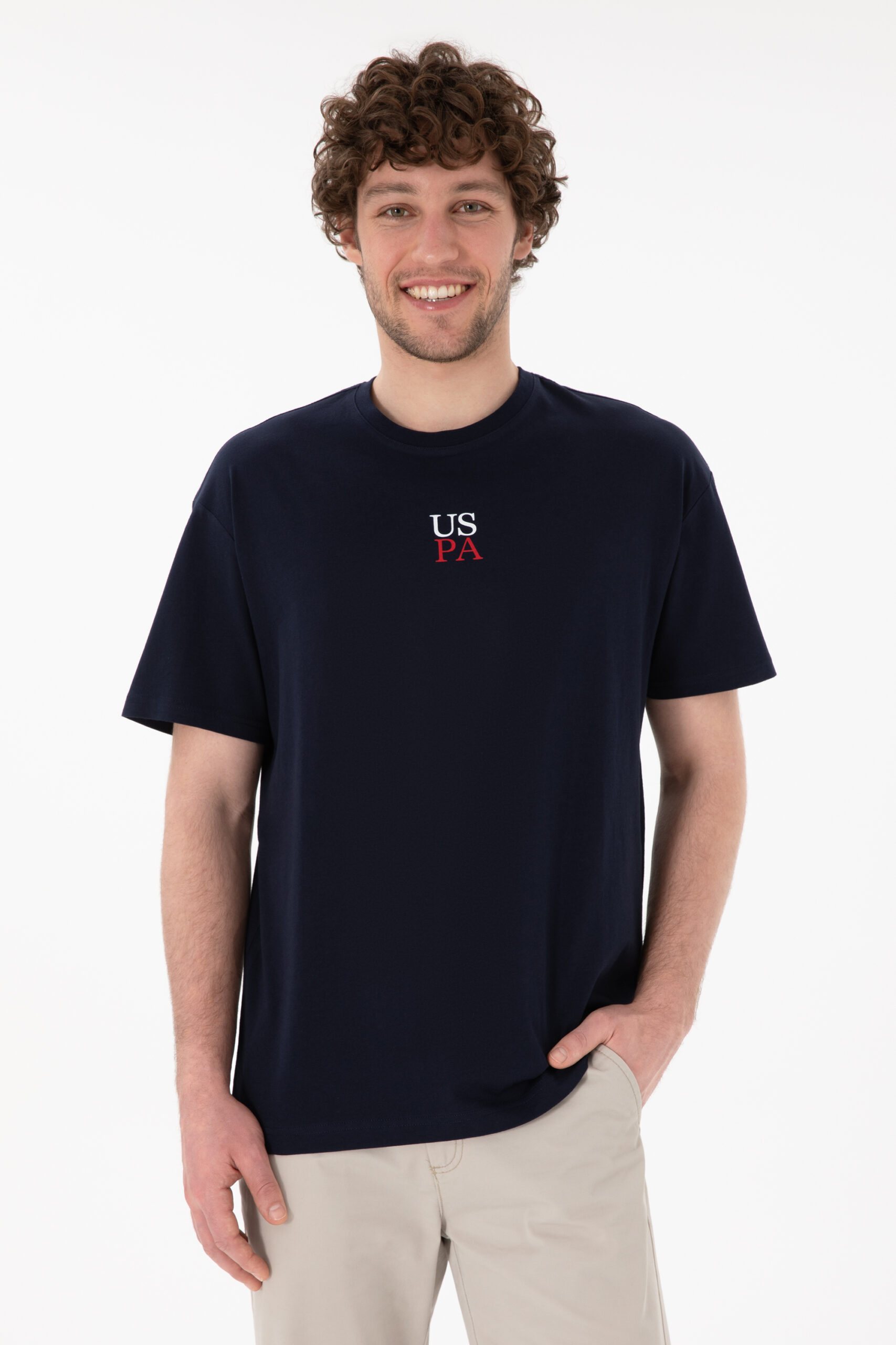 تی شرت  لاجورد  ریلکس  مردانه یو اس پولو | US POLO ASSN