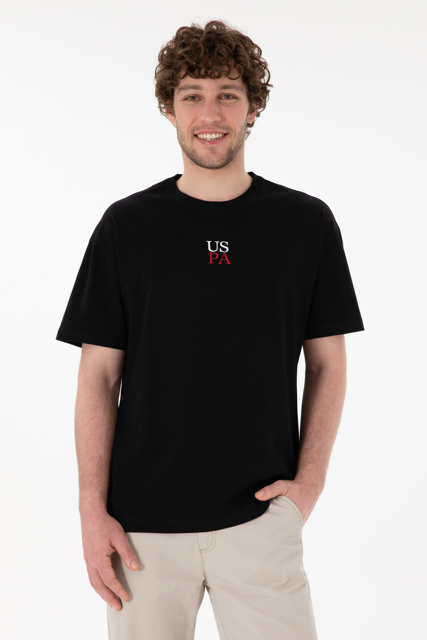 تی شرت  سیاه  ریلکس  مردانه یو اس پولو | US POLO ASSN