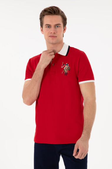 تی شرت  قرمز  اندامی  مردانه یو اس پولو | US POLO ASSN