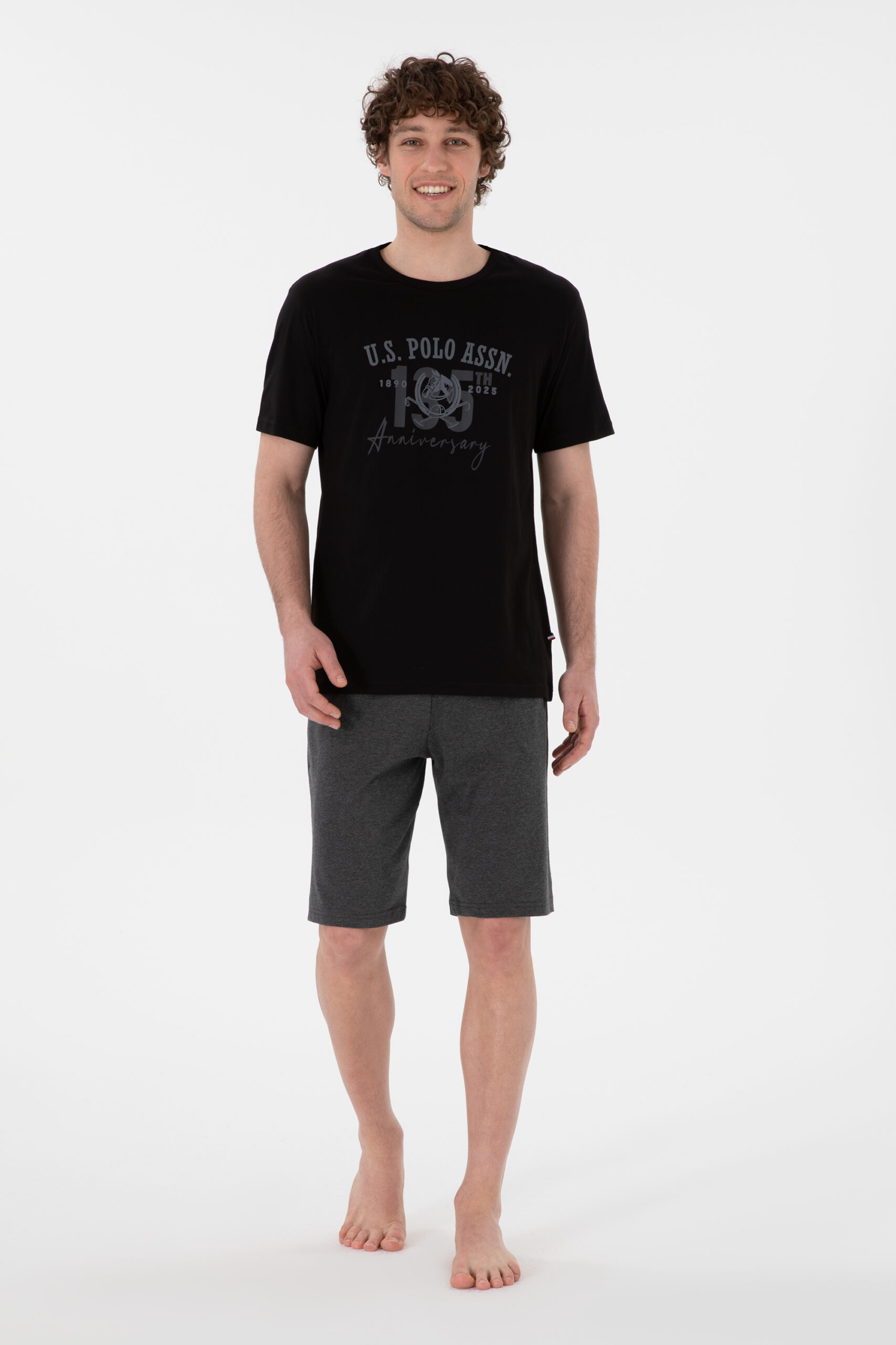ست پیژامه  سیاه  استاندارد فیت  مردانه یو اس پولو | US POLO ASSN