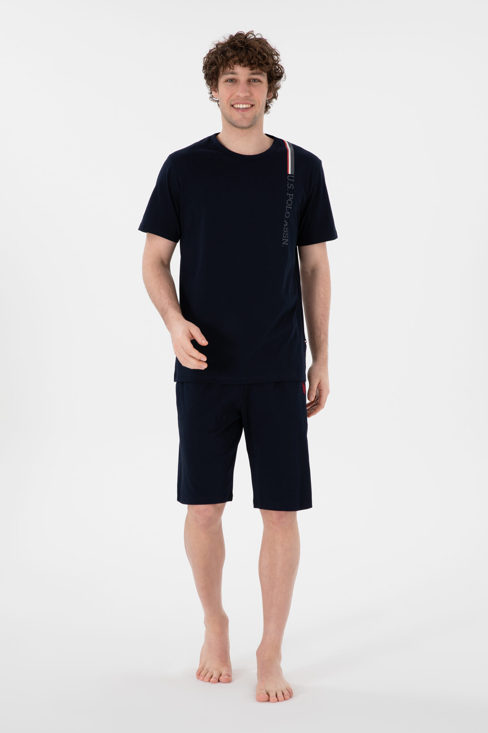 ست پیژامه  لاجورد  استاندارد فیت  مردانه یو اس پولو | US POLO ASSN