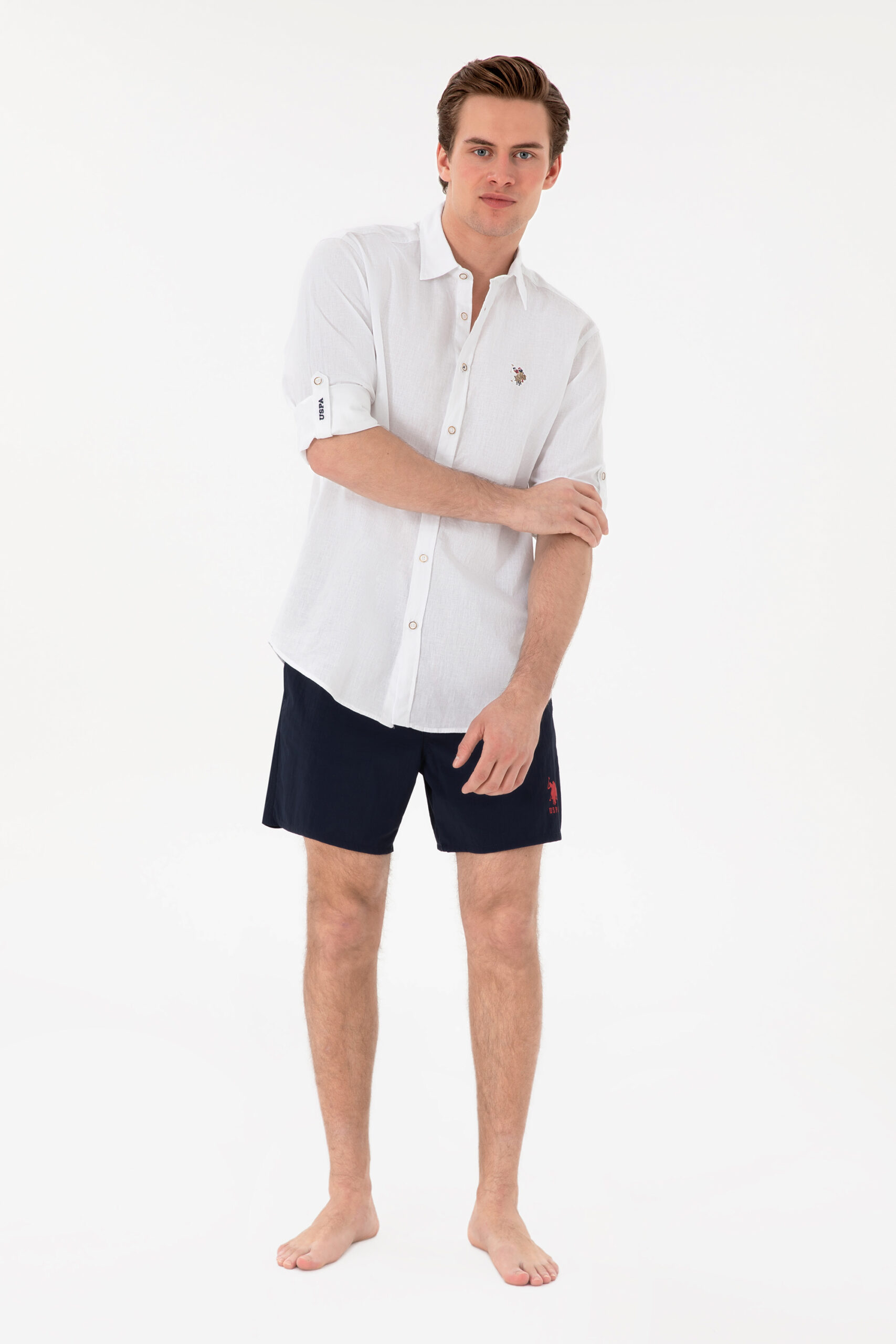 شلوارک  لاجورد  استاندارد فیت  مردانه یو اس پولو | US POLO ASSN