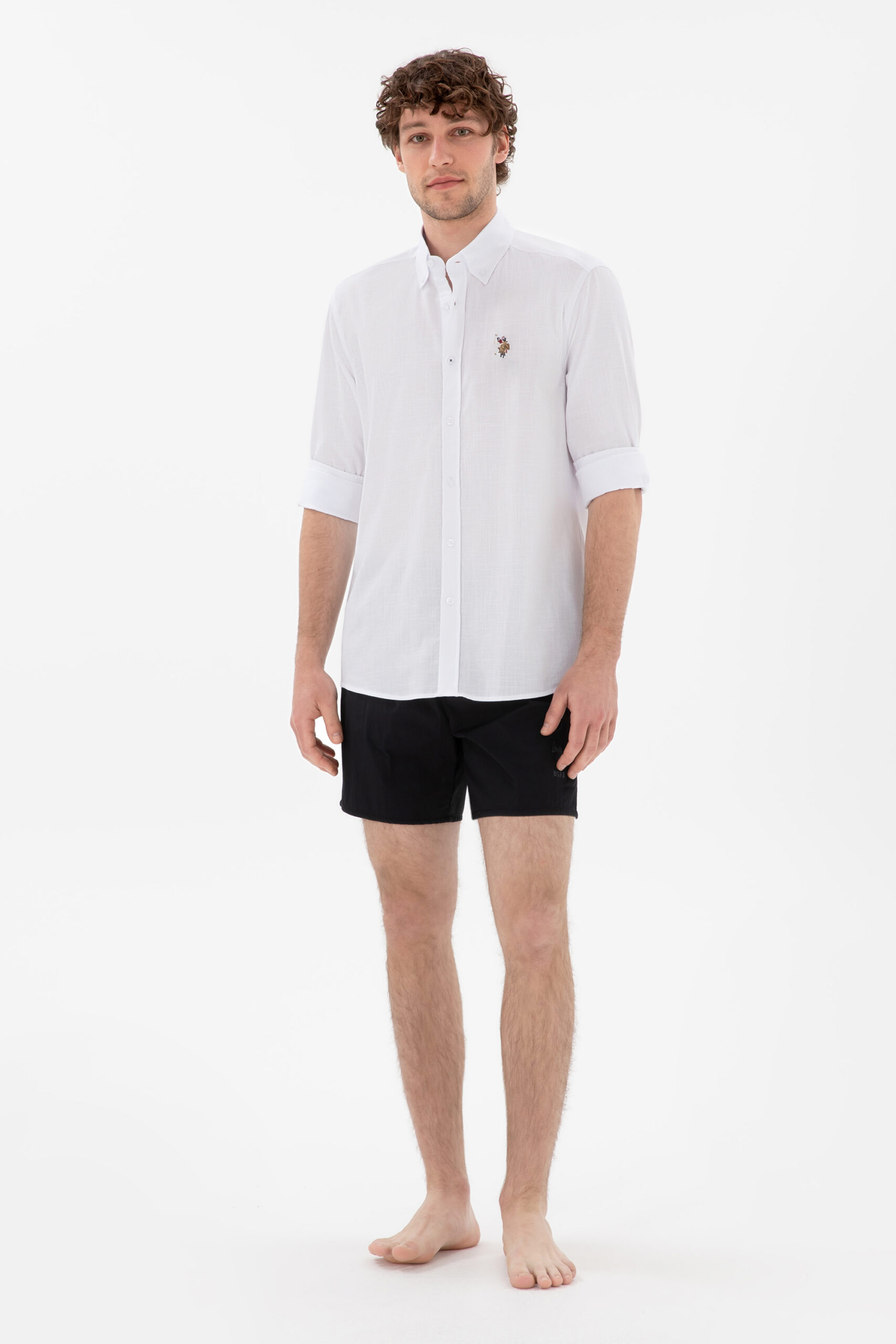 شلوارک  سیاه  استاندارد فیت  مردانه یو اس پولو | US POLO ASSN