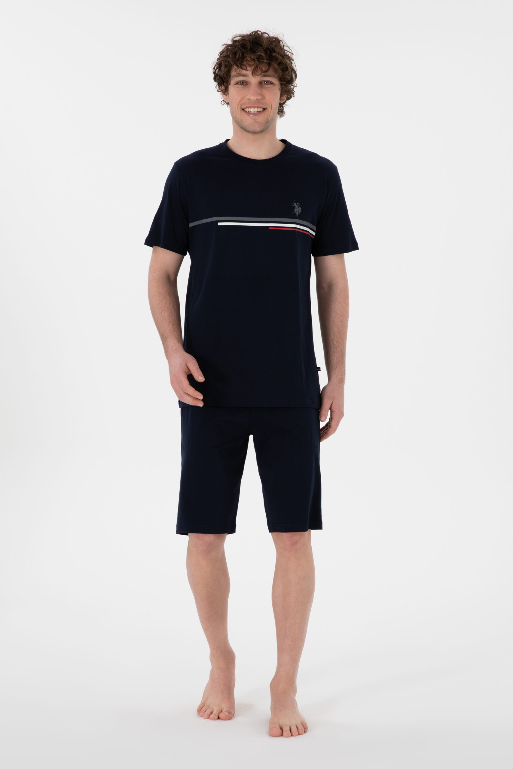 ست پیژامه  لاجورد  استاندارد فیت  مردانه یو اس پولو | US POLO ASSN