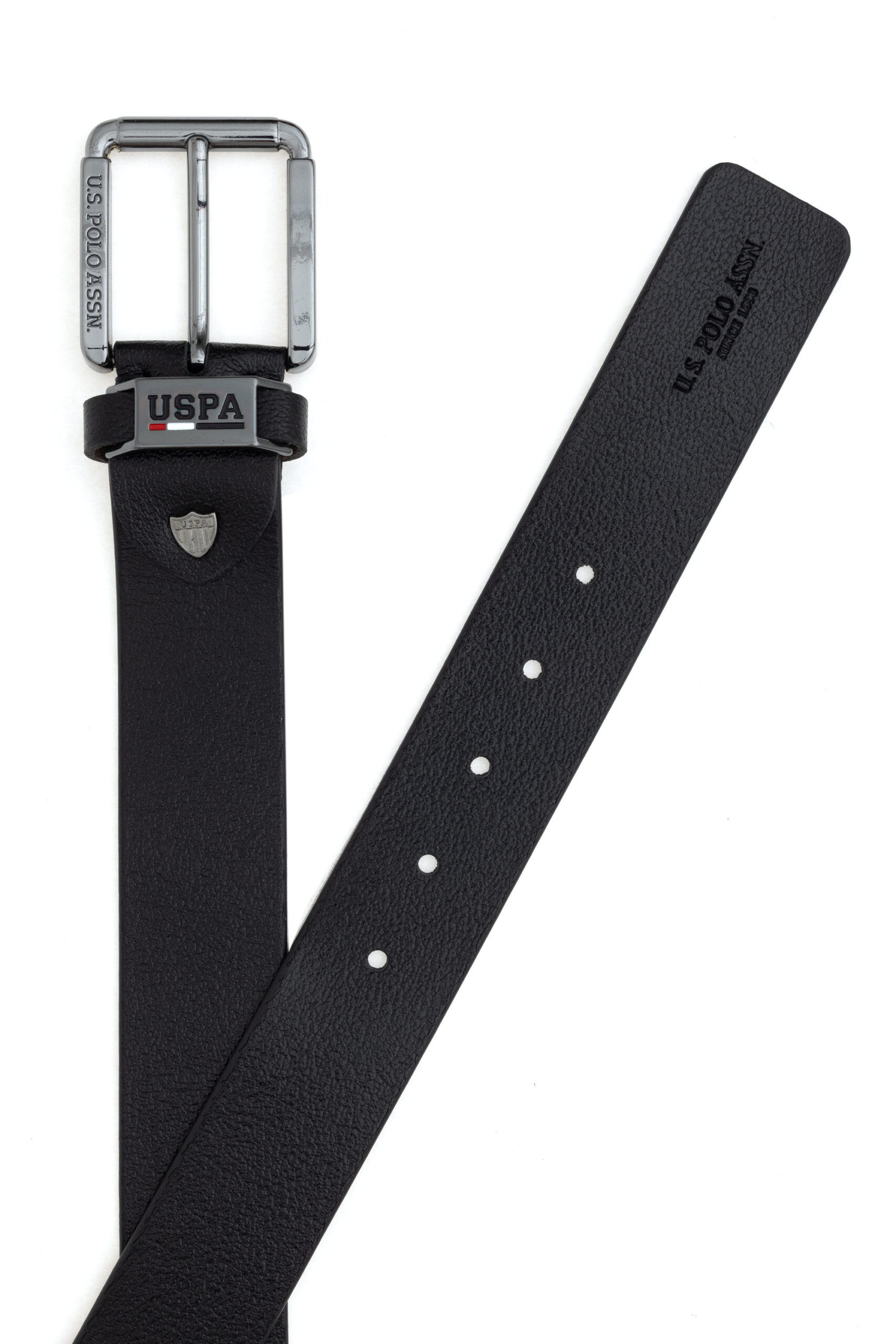 کمربند  سیاه  استاندارد فیت  مردانه یو اس پولو | US POLO ASSN