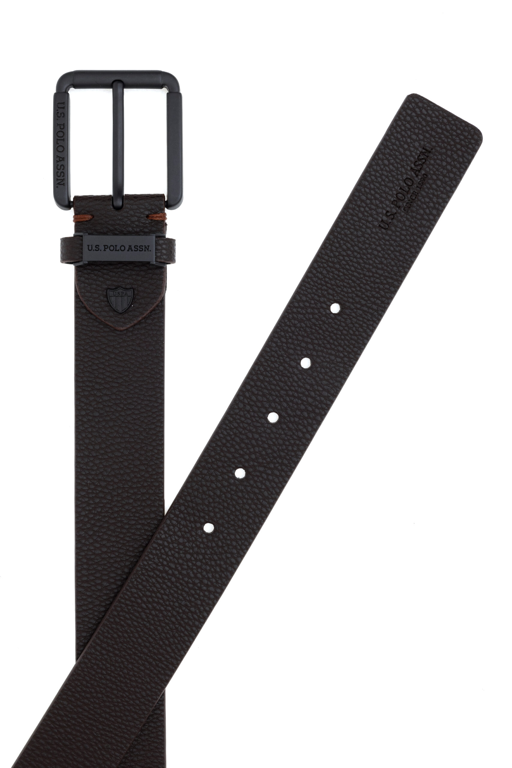 کمربند  قهوه ای  استاندارد فیت  مردانه یو اس پولو | US POLO ASSN