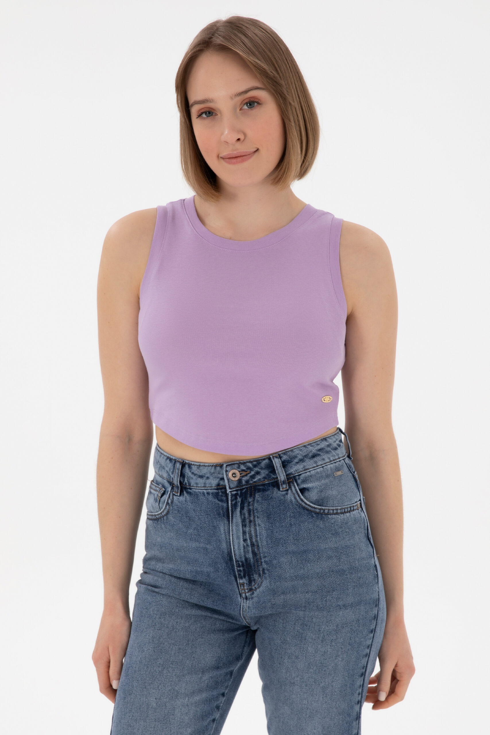 تی شرت  یاسی  Crop Top  زنانه یو اس پولو | US POLO ASSN