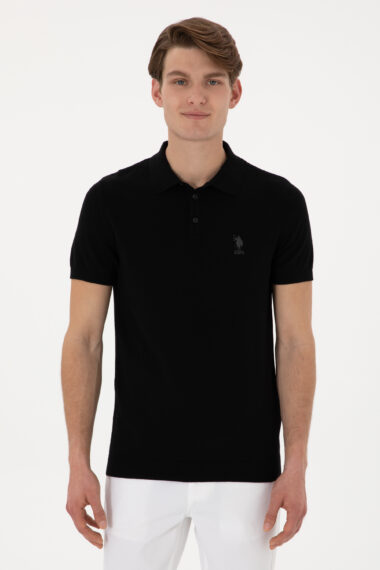بافت  سیاه  رگولار  مردانه یو اس پولو | US POLO ASSN