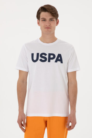 تی شرت یقه گرد سفید  رگولار آستین کوتاه مردانه یو اس پولو | US POLO ASSN