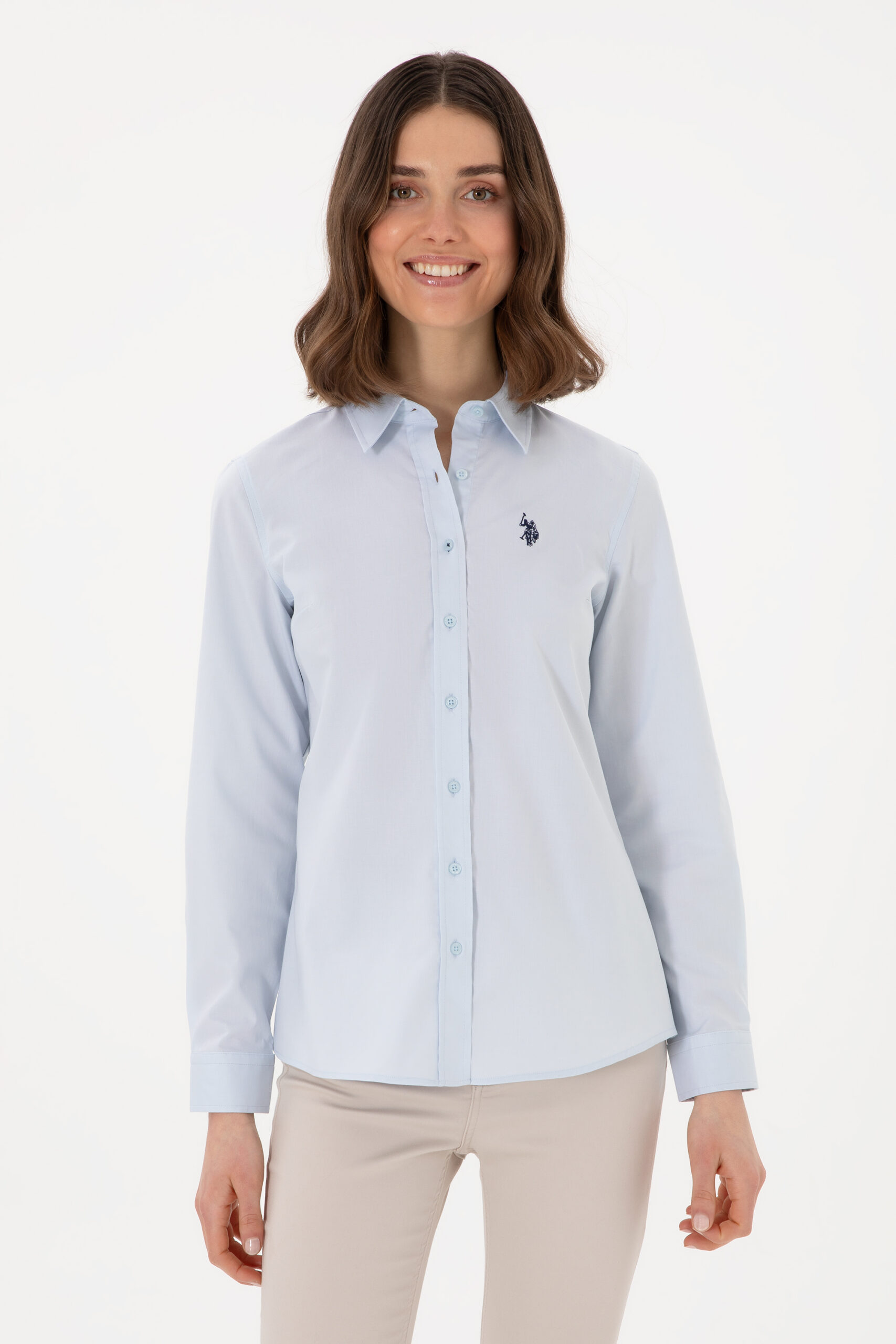 پیراهن  سورمه ای روشن  اندامی  زنانه یو اس پولو | US POLO ASSN