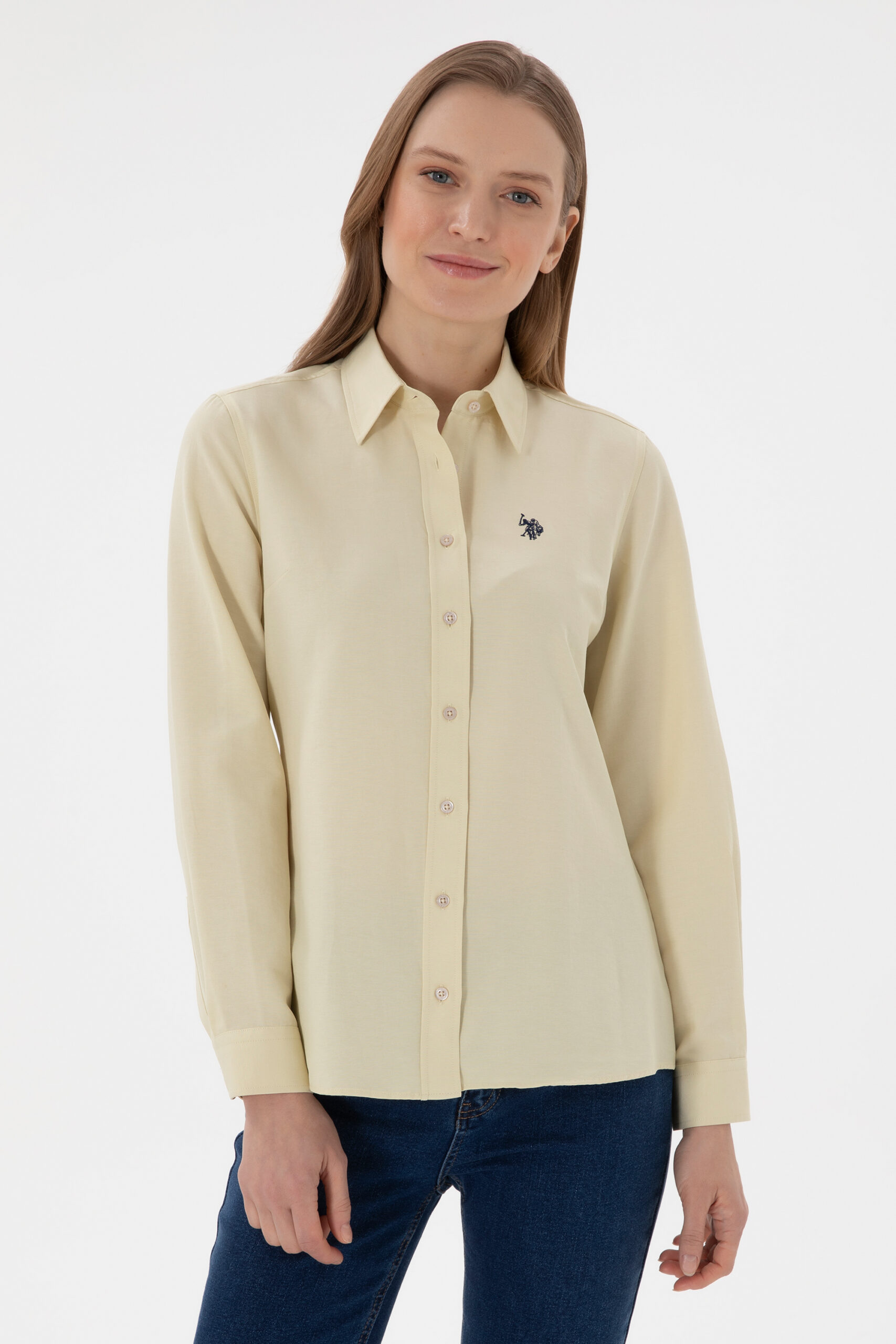 پیراهن  خاکی روشن  اندامی  زنانه یو اس پولو | US POLO ASSN