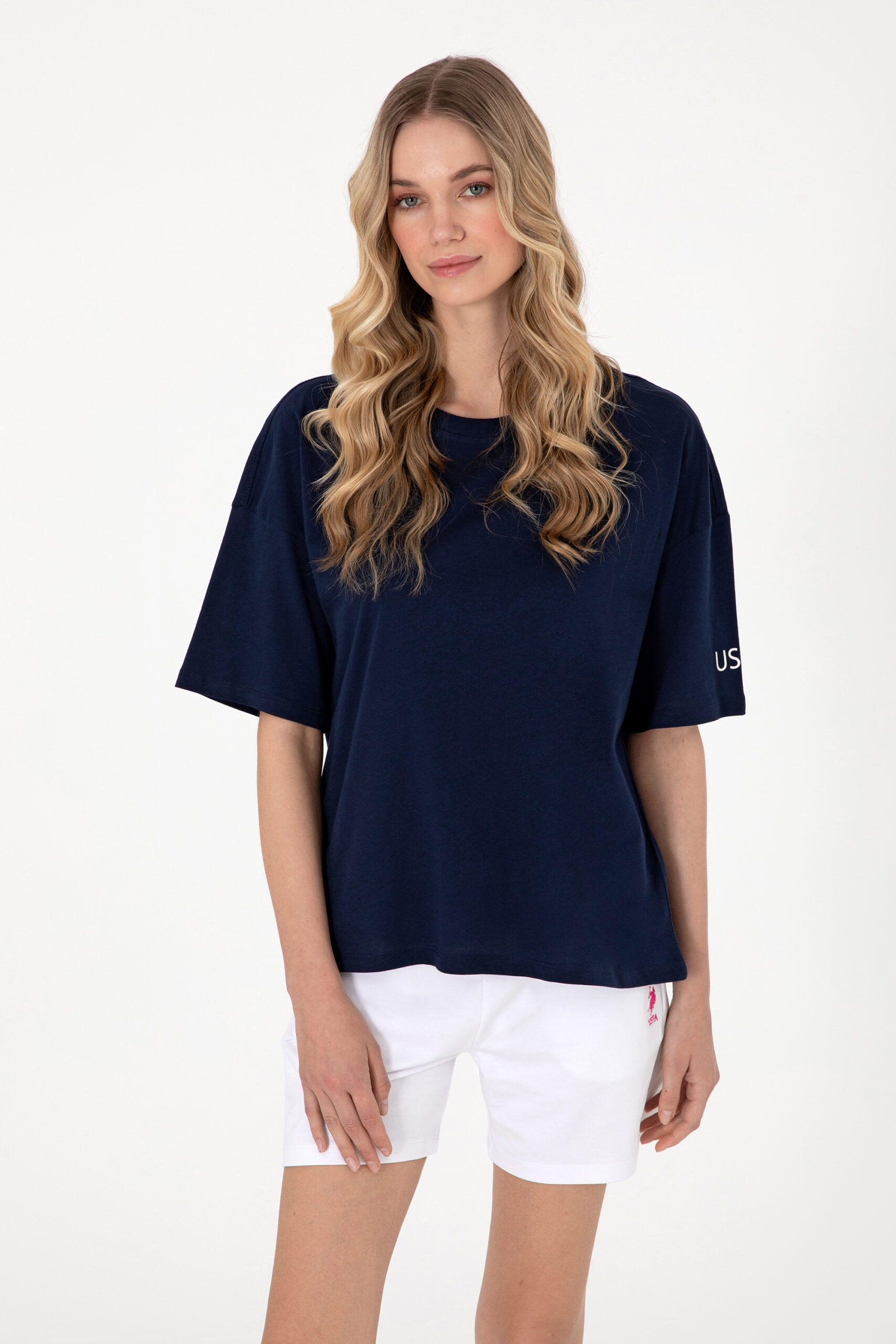 تی شرت  لاجورد  Oversize  زنانه یو اس پولو | US POLO ASSN