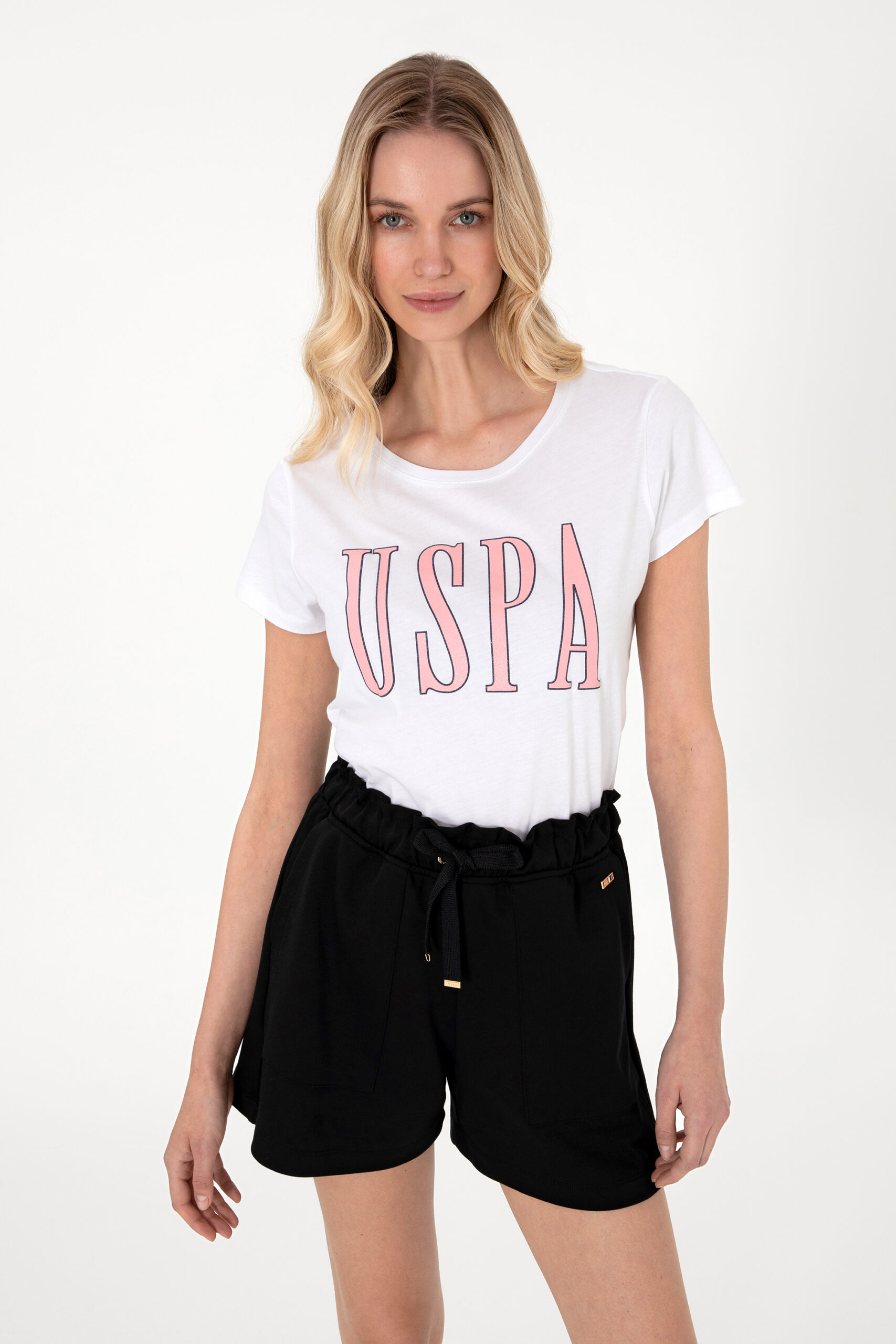 تی شرت  سفید  رگولار  زنانه یو اس پولو | US POLO ASSN