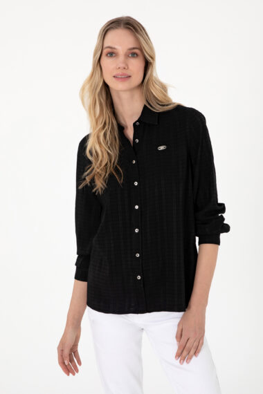 پیراهن  سیاه  رگولار  زنانه یو اس پولو | US POLO ASSN