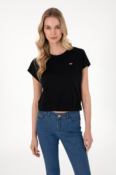 تی شرت  سیاه  Crop Top  زنانه یو اس پولو | US POLO ASSN
