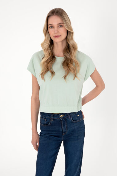 تی  سبزآبی  Crop Top  زنانه یو اس پولو | US POLO ASSN