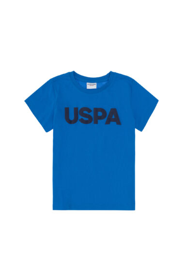 تی شرت یقه گرد آبی کوبالت  رگولار آستین کوتاه پسرانه یو اس پولو | US POLO ASSN