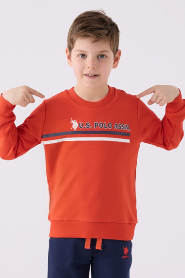ست پیژامه  آجری  استاندارد فیت  پسرانه یو اس پولو | US POLO ASSN