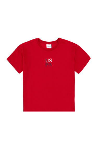 تی شرت  قرمز  Oversize  پسرانه یو اس پولو | US POLO ASSN