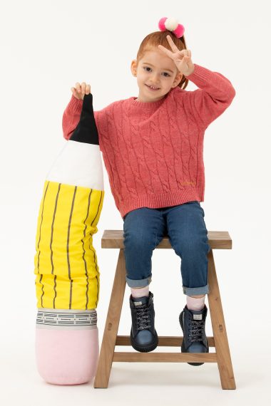 بافت  صورتی  Crop Top  دخترانه یو اس پولو | US POLO ASSN