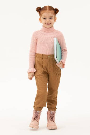 بافت  صورتی  اندامی  دخترانه یو اس پولو | US POLO ASSN