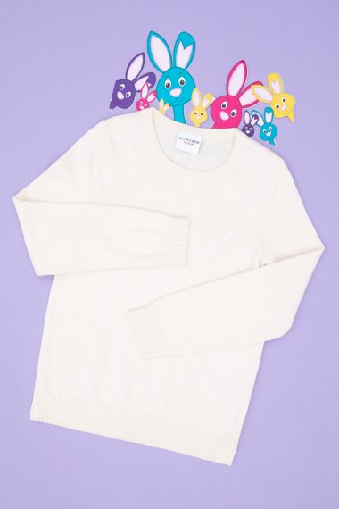 بافت بیسیک  سفید  اندامی  دخترانه یو اس پولو | US POLO ASSN